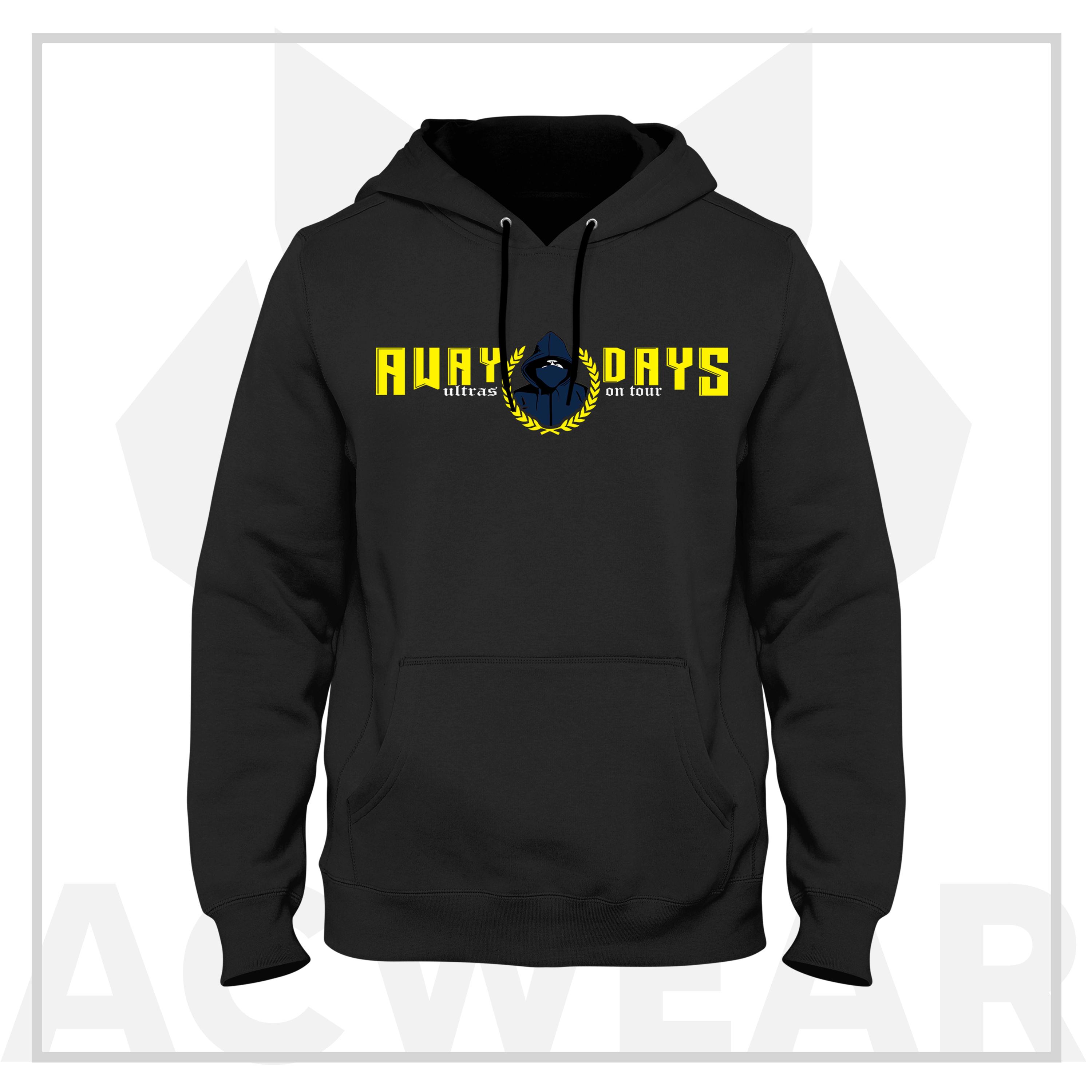 Awaydays Siyah-Sarı Hoodie