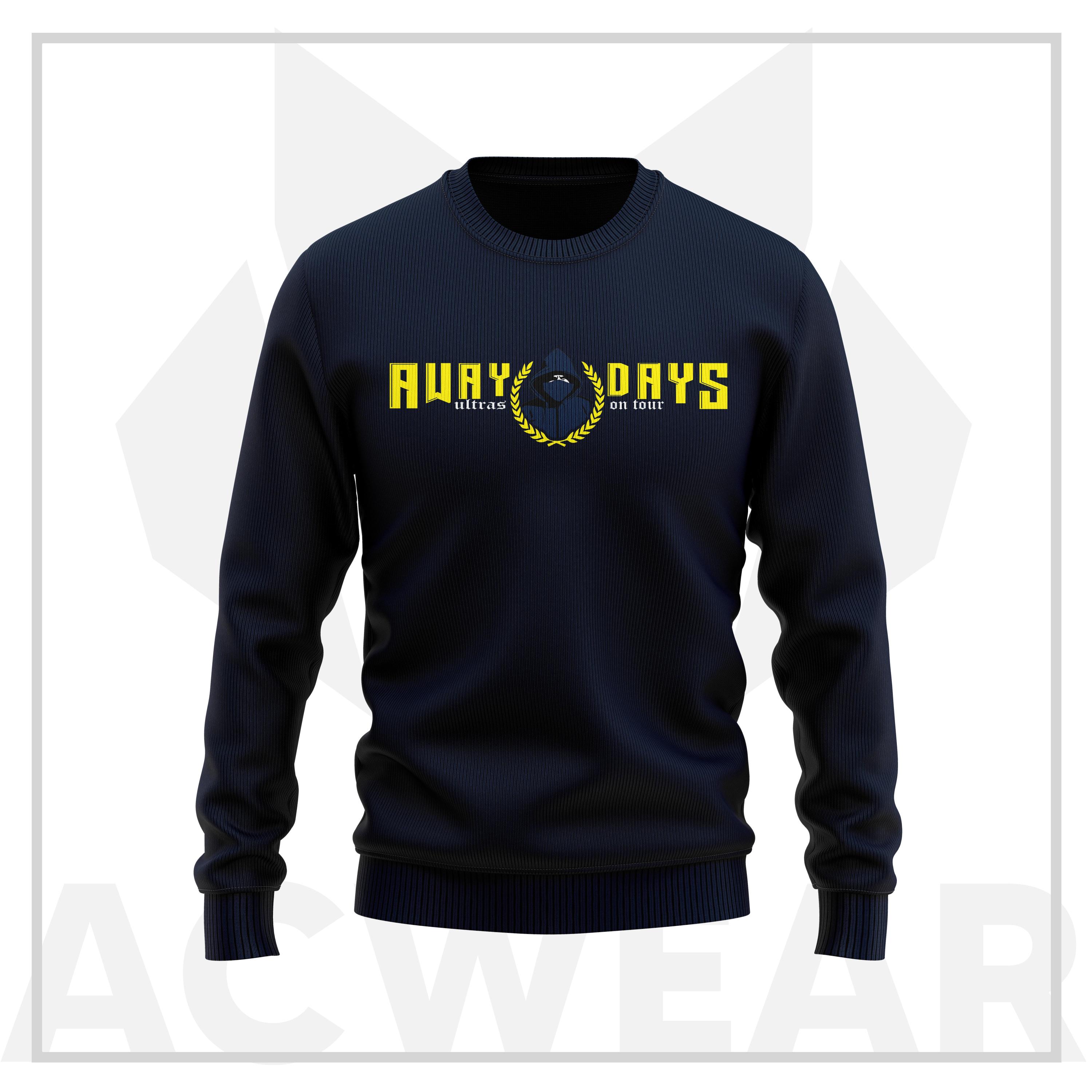 Awaydays Lacivert-Sarı Sweatshirt